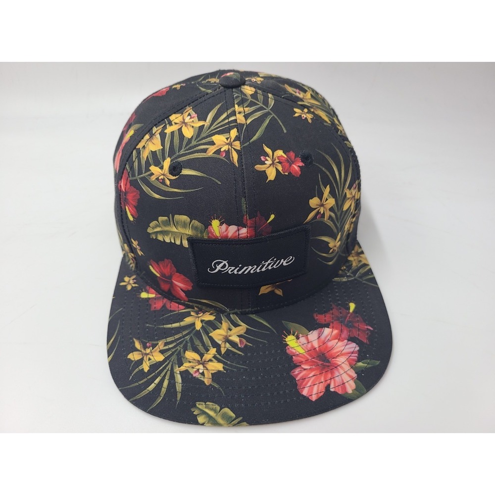 Primitive Apparel Floral Strapback Adjustable Hat Cap Skateboard Skate Men Black